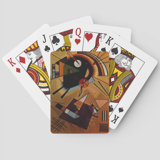 Kandinsky Black Violet Poker Cards (Back)