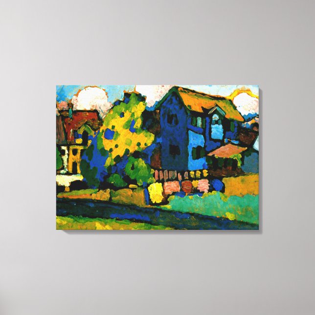 Kandinsky - Blaues Haus Klein Canvas Print (Front)