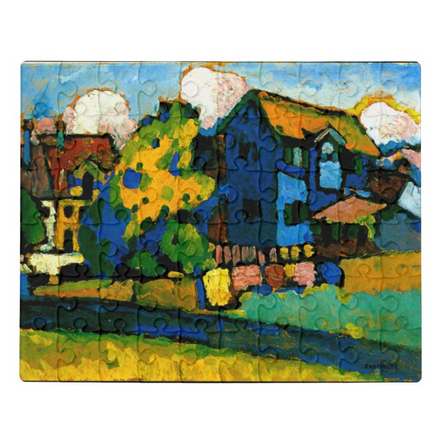 Kandinsky - Blaues Haus Klein Jigsaw Puzzle (Puzzle Horizontal)