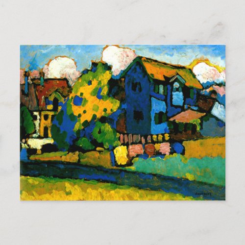Kandinsky _ Blaues Haus Klein Postcard