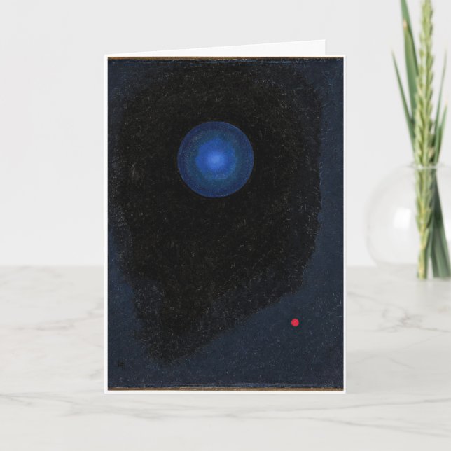 Kandinsky - Blue, abstract art Card (Front)