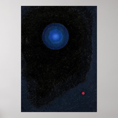 Kandinsky _ Blue abstract art Poster