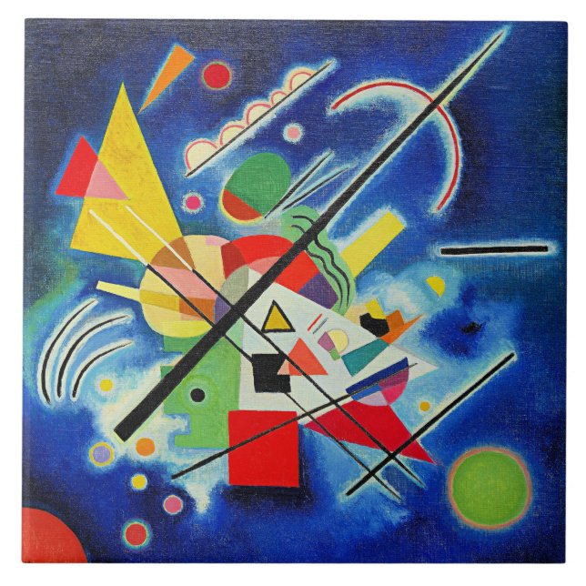 Kandinsky - Blue Painting,  Ceramic Tile (Front)