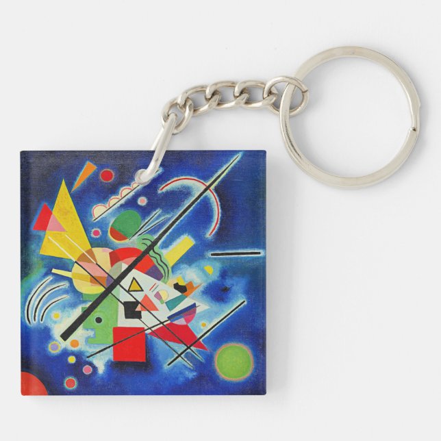 Kandinsky - Blue Painting, Keychain (Back)