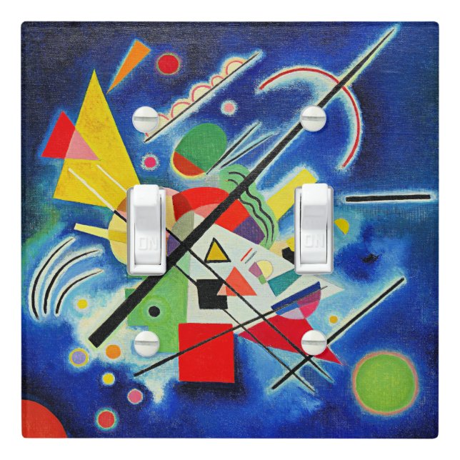 Kandinsky - Blue Painting, Light Switch Cover (In Situ)