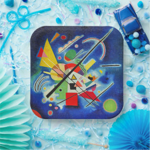 Kandinsky - Blue Painting Paper Plates