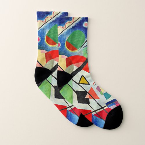 Kandinsky _ Blue Painting Socks