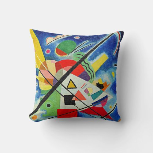 Kandinsky _ Blue Painting Throw Pillow