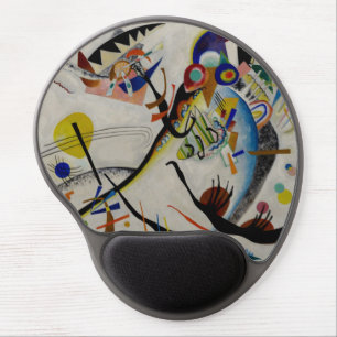 Kandinsky Blue Segment Abstract Art Gel Mousepad