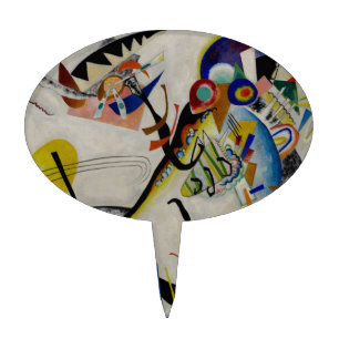 Kandinsky Blue Segment Cake Topper