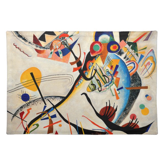 Kandinsky - Blue Segment Cloth Placemat (Front)