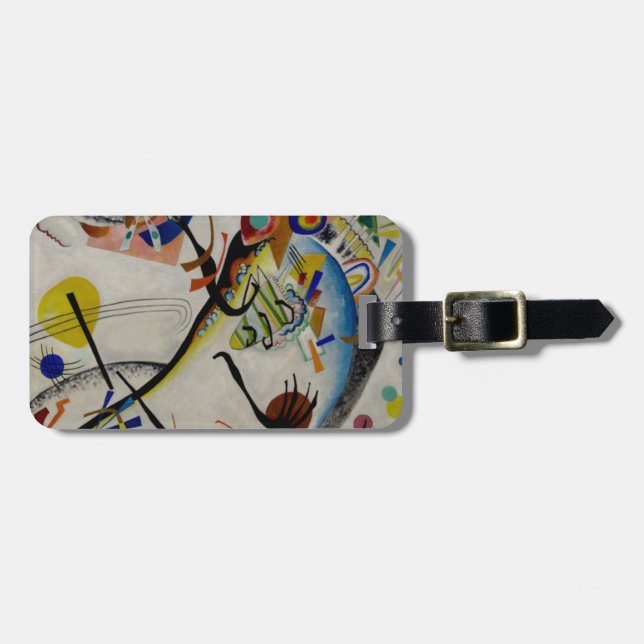 Kandinsky Blue Segment Luggage Tag (Front Horizontal)