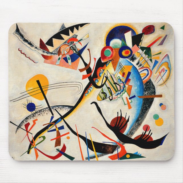 Kandinsky - Blue Segment Mouse Pad (Front)