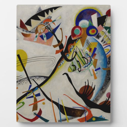 Kandinsky Blue Segment Plaque