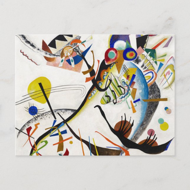 Kandinsky Blue Segment Poscard Postcard (Front)