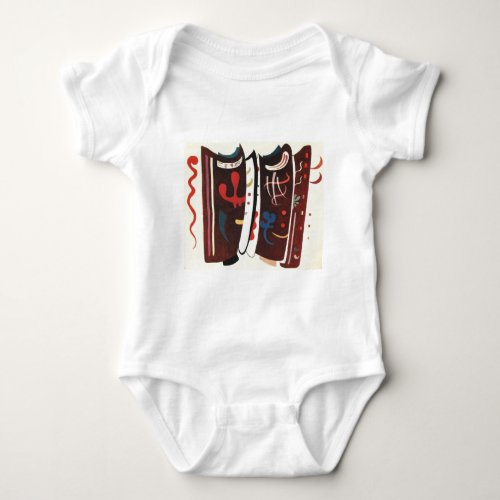 Kandinsky Brown with Supplement Abstract Baby Bodysuit