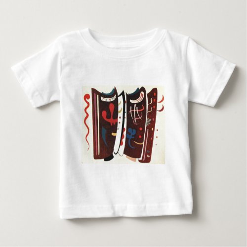 Kandinsky Brown with Supplement Abstract Baby T_Shirt