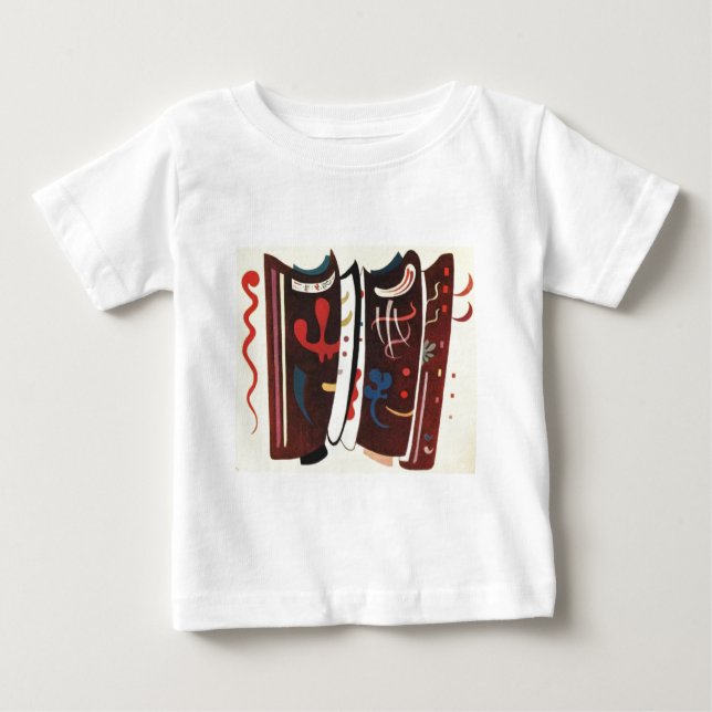 Kandinsky Brown with Supplement Abstract Baby T-Shirt (Front)