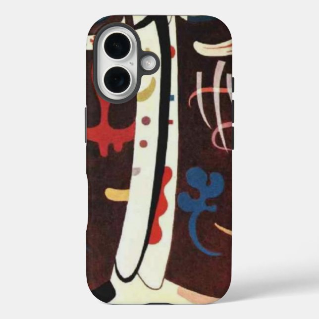 Kandinsky Brown with Supplement Abstract Case-Mate iPhone Case (Back)