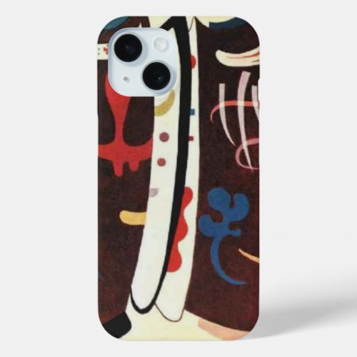 Kandinsky Brown with Supplement Abstract iPhone 15 Case