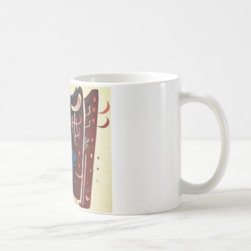 Kandinsky Brown with Supplement Abstract Coffee Mug