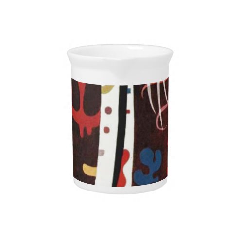 Kandinsky Brown with Supplement Abstract Drink Pitcher
