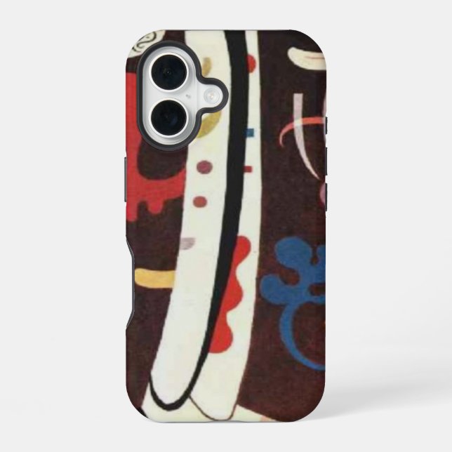 Kandinsky Brown with Supplement Abstract Iphone Case (Back)