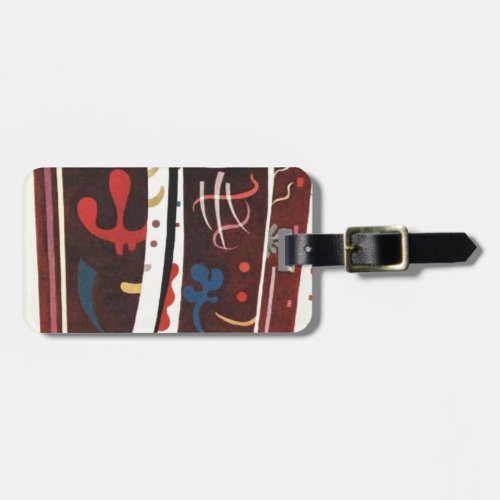 Kandinsky Brown with Supplement Abstract Luggage Tag