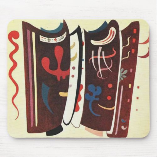 Kandinsky Brown with Supplement Abstract Mouse Pad