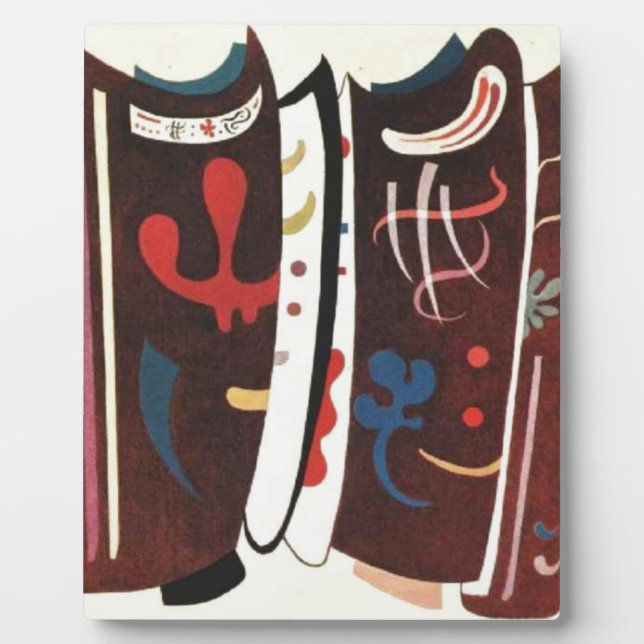 Kandinsky Brown with Supplement Abstract Plaque (Front)