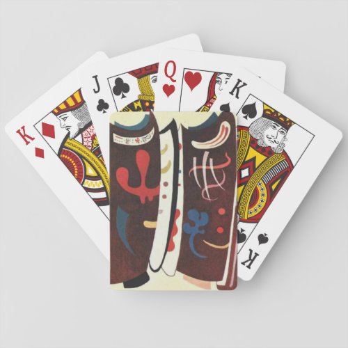 Kandinsky Brown with Supplement Abstract Poker Cards