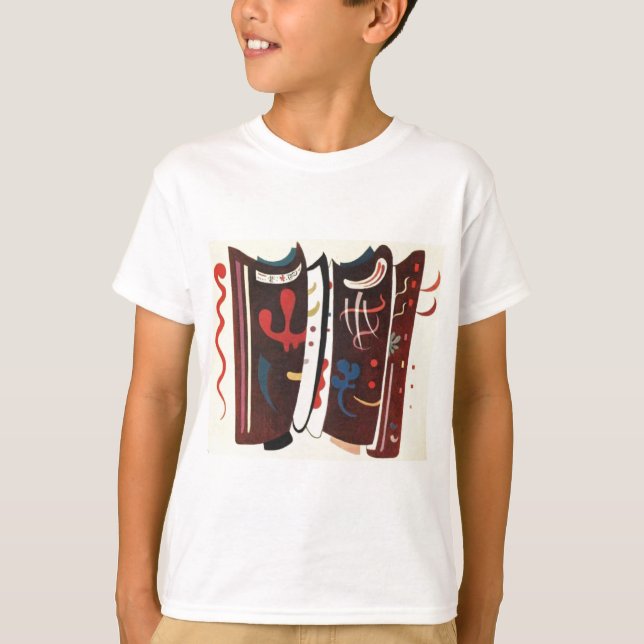 Kandinsky Brown with Supplement Abstract T-Shirt (Front)
