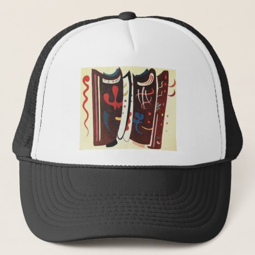 Kandinsky Brown with Supplement Abstract Trucker Hat