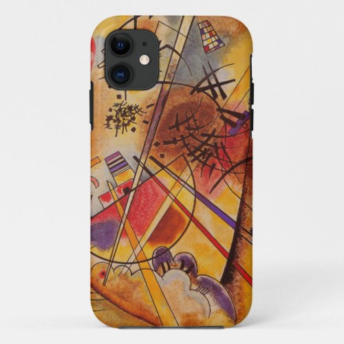 Kandinsky Brown Yellow Red Blue iPhone 11 Case