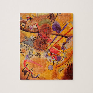 Kandinsky Brown Yellow Red Blue Jigsaw Puzzle