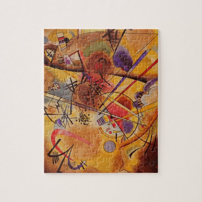 Kandinsky Brown Yellow Red Blue Jigsaw Puzzle (Vertical)