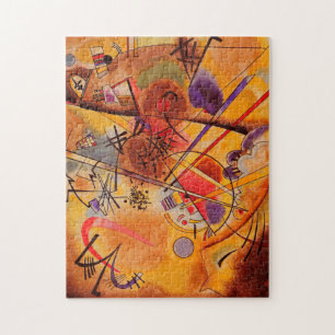Kandinsky Brown Yellow Red Blue Jigsaw Puzzle