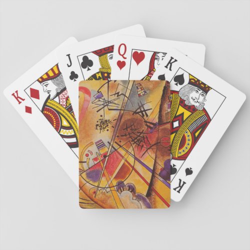 Kandinsky Brown Yellow Red Blue Playing Cards