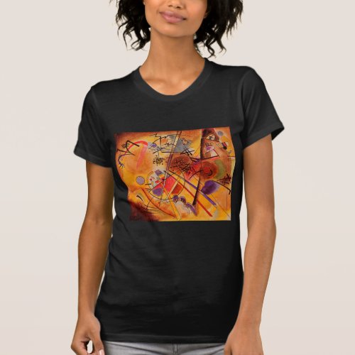 Kandinsky Brown Yellow Red Blue T_Shirt