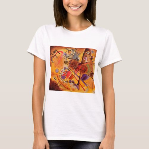 Kandinsky Brown Yellow Red Blue T_Shirt