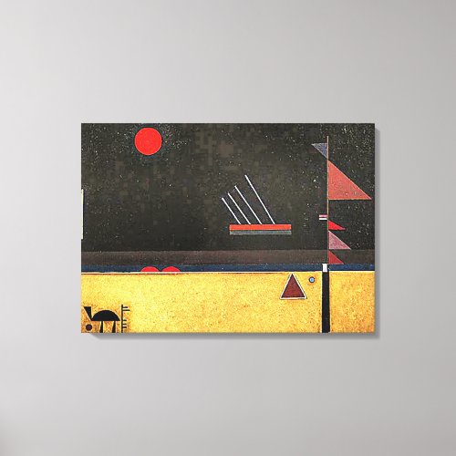 Kandinsky _ Brownish abstract art Canvas Print