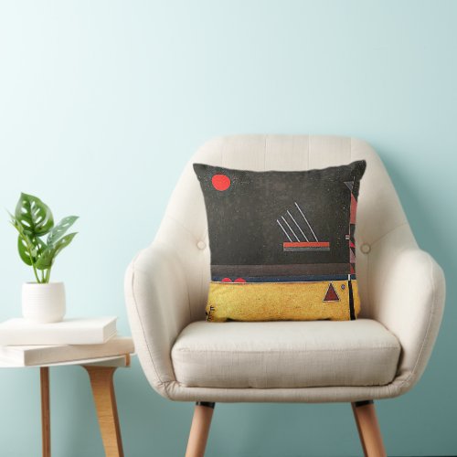 Kandinsky _ Brownish abstract art Throw Pillow