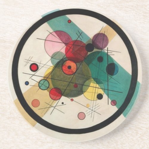 Kandinsky _ Circle in a Circle Coaster