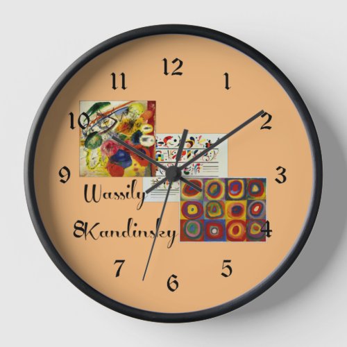 Kandinsky collage clock