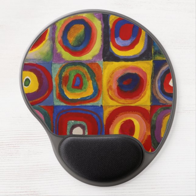 Kandinsky Color Study Squares Circles Gel Mousepad (Front)