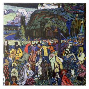 Kandinsky - Colorful Life, Ceramic Tile