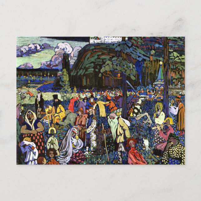 Kandinsky - Colorful Life Postcard (Front)