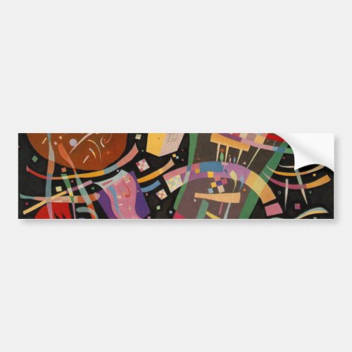 Kandinsky Composition 10 Abstract Painting Bumper Sticker