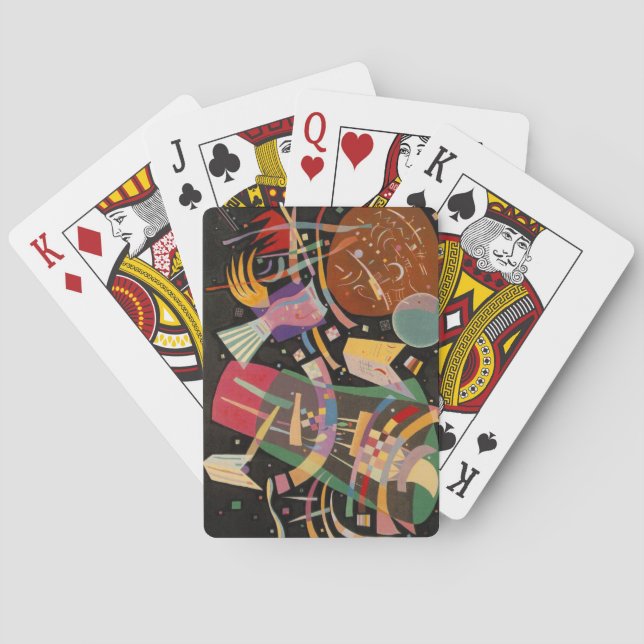 Kandinsky Composition 10 Abstract Painting Poker Cards (Back)