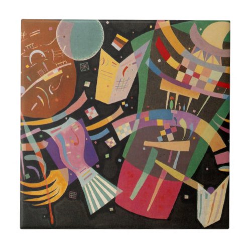 Kandinsky Composition 10 Abstract Painting Tile